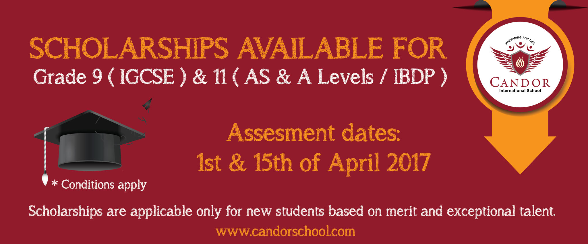 Scholarship Available for 2017 @ Candor!!!